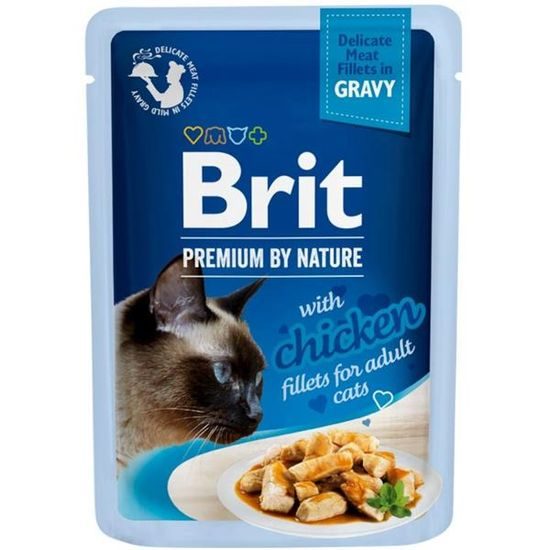 Brit Premium by Nature Cat Delicate Fillets in Gravy with Chicken 85 g