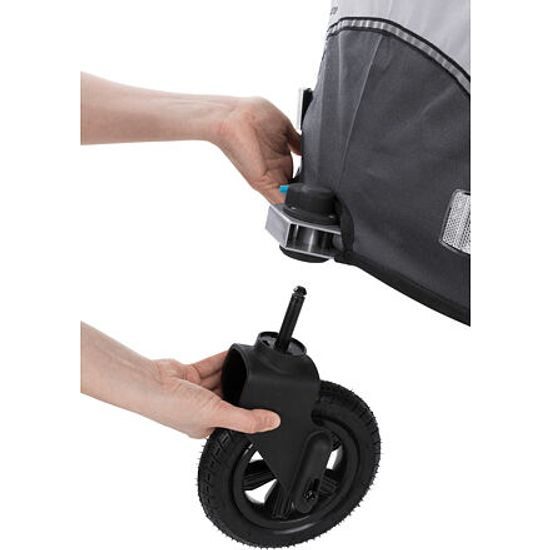 Trixie Vozík za kolo s funkcí rychlého skládání šedý