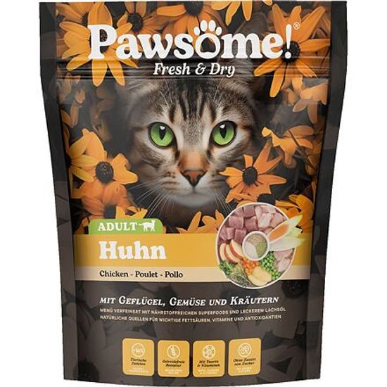 Pawsome! Fresh & Dry Adult Huhn s kuřecím masem 750 g