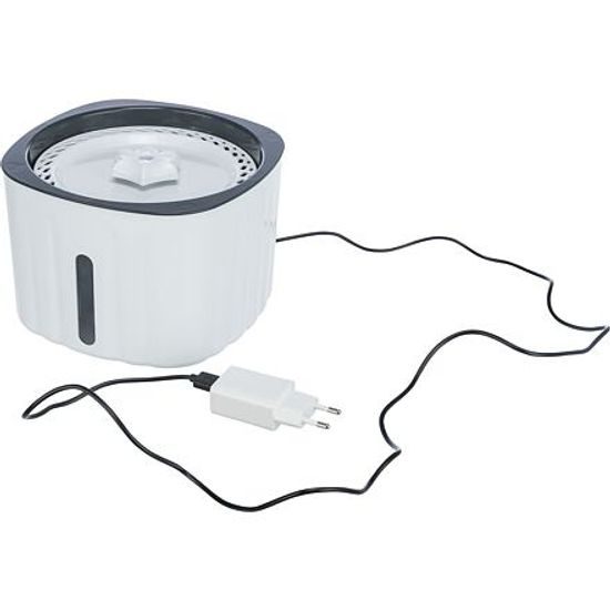 Trixie Pítko/fontánka FLOWER 2l/18,5x 13x18,5cm plast bílá/šedá