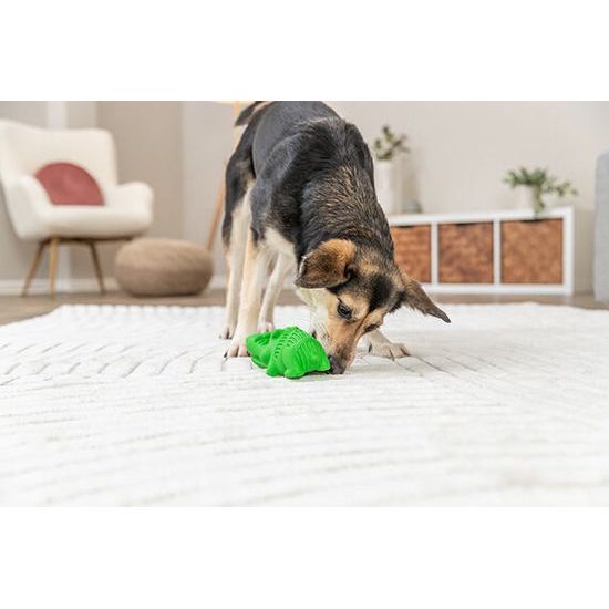 Trixie DOG ACTIVITY krokodýl na pamlsky 18 cm přírodní guma zelená