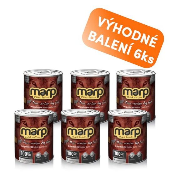 Marp Venison konzerva pro psy se zvěřinou 6x800g
