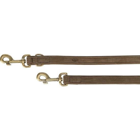 Trixie Vodítko PURE kožené nastavitelné hnědá