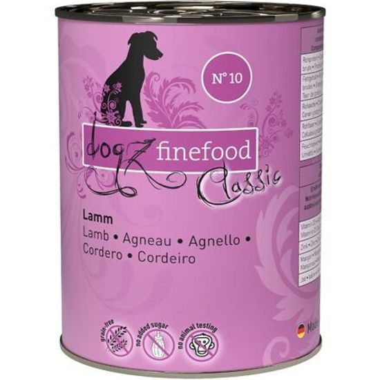 Dogz finefood Konzerva No.10 s jehněčím masem 400 g