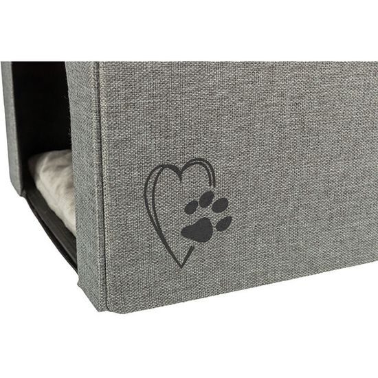 Trixie Jeskyně KIMY skládací 2 patra 76x72x37 cm světle šedá