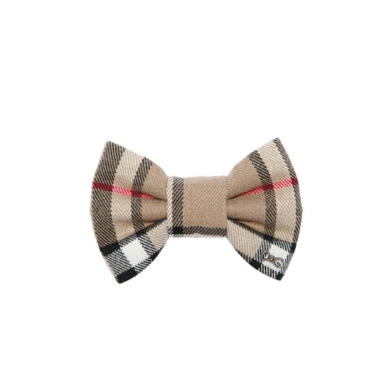 FUNKY DOG Hnědý kostkovaný motýlek Burberry