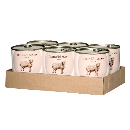 BOHEMIA 6x Jehněčí maso ve vlastní šťávě 800 g