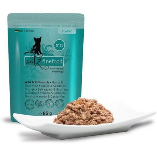 Catz finefood Kapsička CF No.21 se zvěřinou a okouníkem 85 g