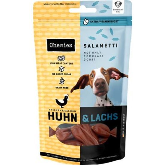 Chewies Salametti Kuřecí maso a losos 60 g