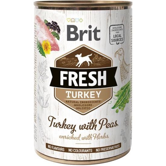 Brit Fresh konzerva Turkey with Peas 400 g