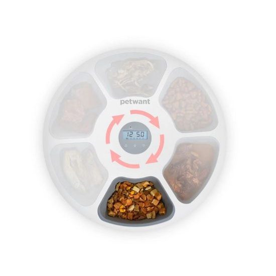 Petwant F6 automatický dávkovač krmiva na suché i vlhké krmivo 6 porcí