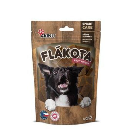 Akinu Flákota Krůtí kousky pamlsek pro psy 100 g
