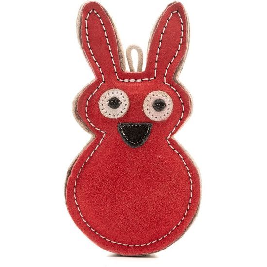 Wooffee kožená hračka Vysmátý králík