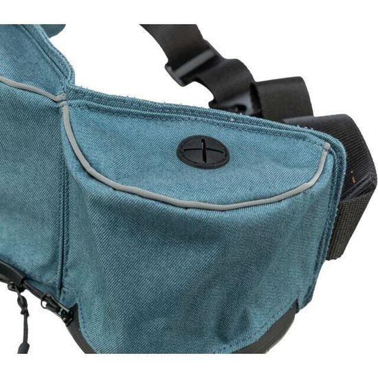 Trixie BAGGY Belt 3v1 maxi ledvinka pas 62-125 cm petrolejová