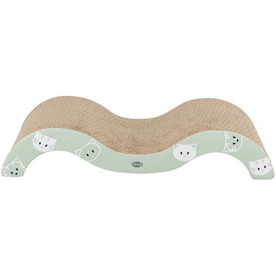 Trixie MIMI škrábací karton vlna 50 x 9 x 23 cm s catnipem šalvějová/šedá LIMITOVANÁ NABÍDKA