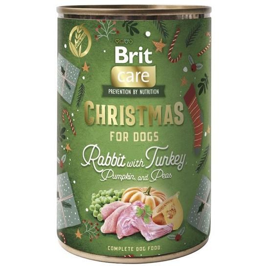 Brit Care Dog konzerva Christmas Rabbit with Turkey 400g