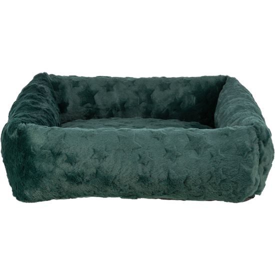 TRIXIE Xmas Bed Stars vánoční obdélníkový pelech s okrajem tmavá zelená
