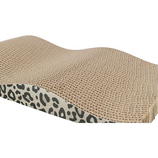 TRIXIE Škrabací karton LEO vlnovka s catnipem 44 x 6 x 25 cm 2 ks leopardí
