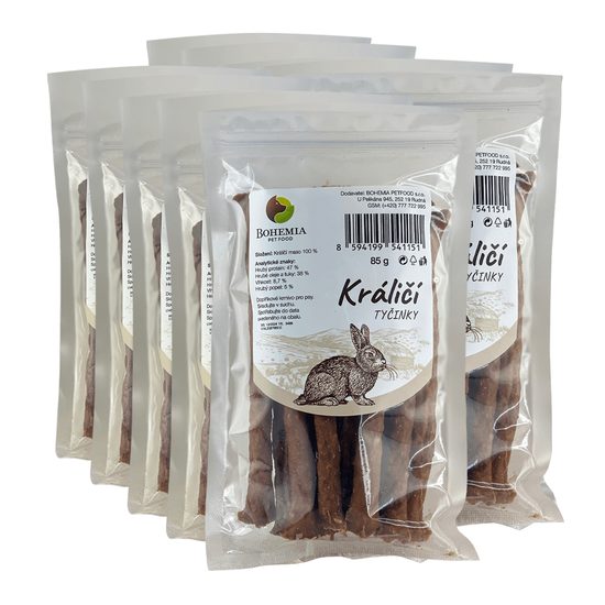 BOHEMIA 10x Králičí tyčinky 85g