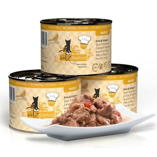 Catz finefood Konzerva CF Ragout No.607 – s kachním a klokaním masem 180 g