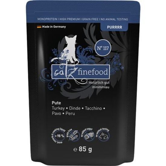 Catz finefood Kapsička CF Purr No.117 s krůtím masem 85 g