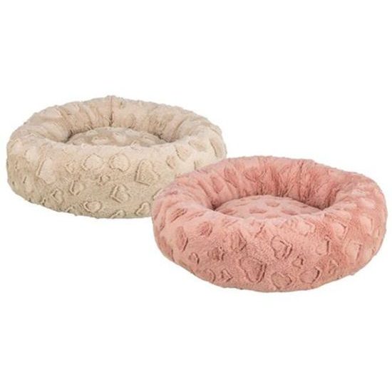 Trixie Pelech AMOROSA kulatý s okrajem 50 cm béžová/starorůžová LIMITOVANÁ NABÍDKA