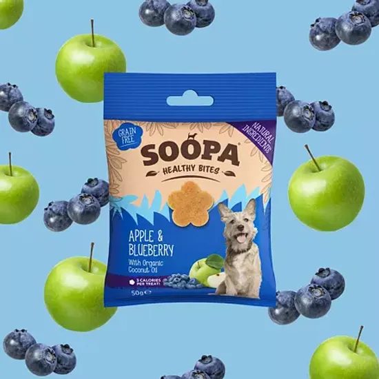Soopa Pets Soopa Healthy Bites s jablkem a borůvkou 50 g