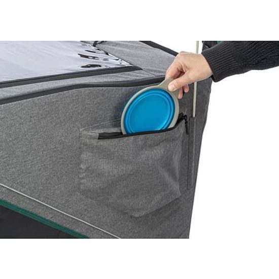 Trixie Vozík za kolo šedá/šalvějová