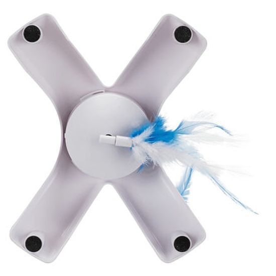 Trixie Feather Twister plastová hračka s pohyblivými peříčky 23x15x18cm