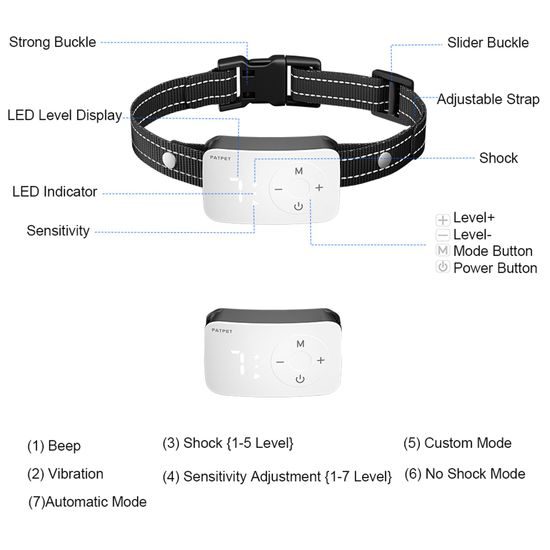 Patpet Protištěkací obojek BC01