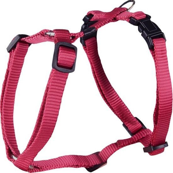 Flamingo Postroj nylon Ziggi vínový XS 1x25-40cm