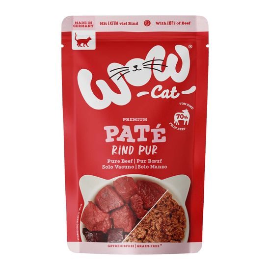 WOW Cat Kapsička Paté Hovězí PUR Adult 125g