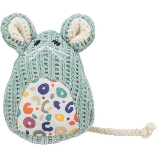 Trixie Myška tkaná sedící s catnipem 11 cm
