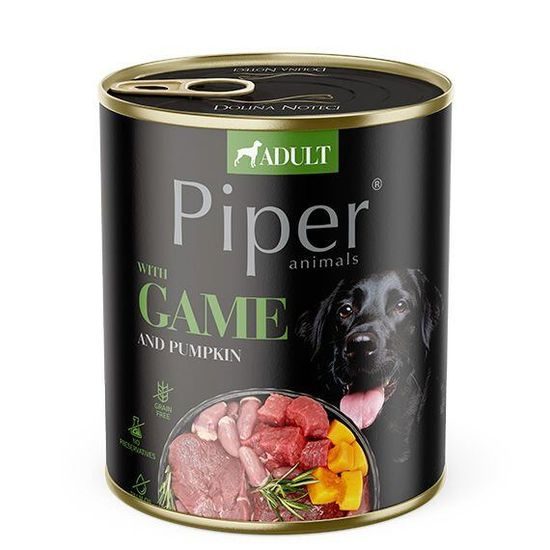 Piper NEW se zvěřinou a dýní konzerva pro psy 800 g