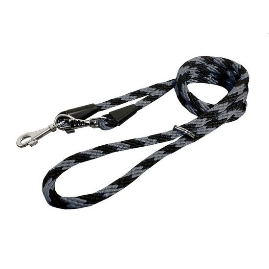 BafPet Lanové přepínací vodítko SPIRÁLA 14mm šedá