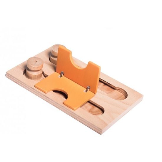 My Intelligent Pets Dřevěný hlavolam Playground - Modul 2M (pouze deska bez kloboučků a válečků)