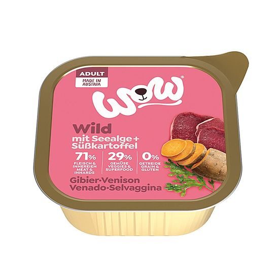 WOW Paštika Zvěřina s batáty Adult 150g
