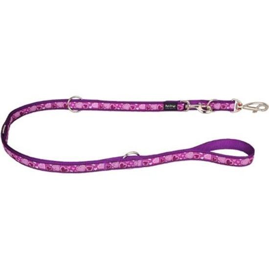 Red Dingo Vodítko přepínací 25 mm x 2 m Breezy Love Purple