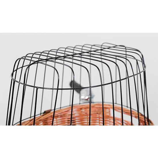 Trixie Přepravní koš na kolo s drátěnou kabinou 44x48x33cm bez polštáře (max 5kg)