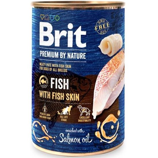 Brit Premium by Nature Dog konzerva Fish with Fish Skin 400 g