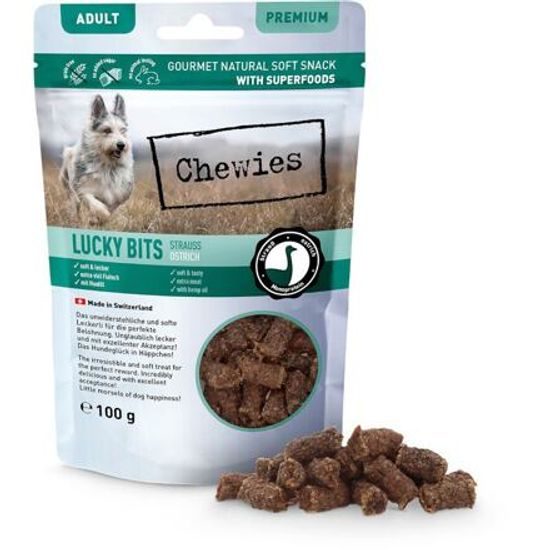 Chewies Lucky Bits se pštrosím masem 100 g