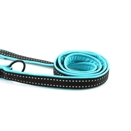 Aminela jednoduché vodítko nepodšité Sport & City pro malá plemena 16mm/150cm tyrkysová
