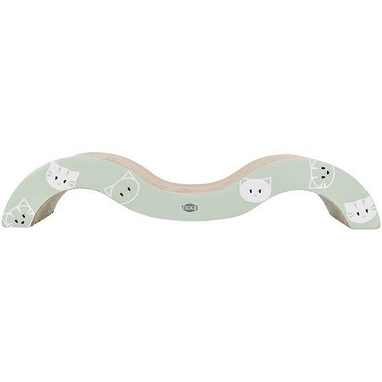 Trixie MIMI škrábací karton vlna 50 x 9 x 23 cm s catnipem šalvějová/šedá LIMITOVANÁ NABÍDKA