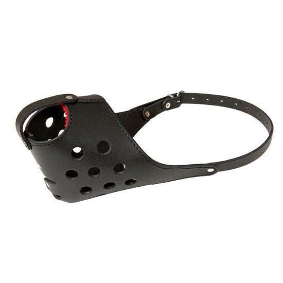 BafPet Kožený náhubek plný