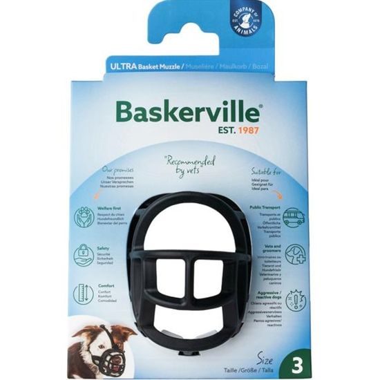 Baskerville Náhubek plast černý