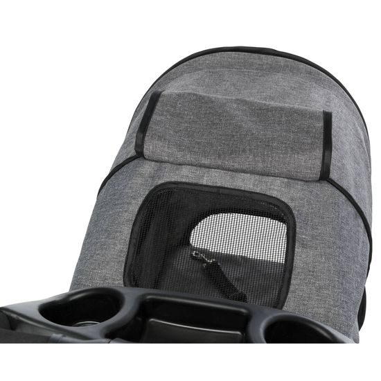 Trixie Kočárek pro psy BUGGY rychlosklápěcí 47x100x80cm nosnost do 15 kg šedá