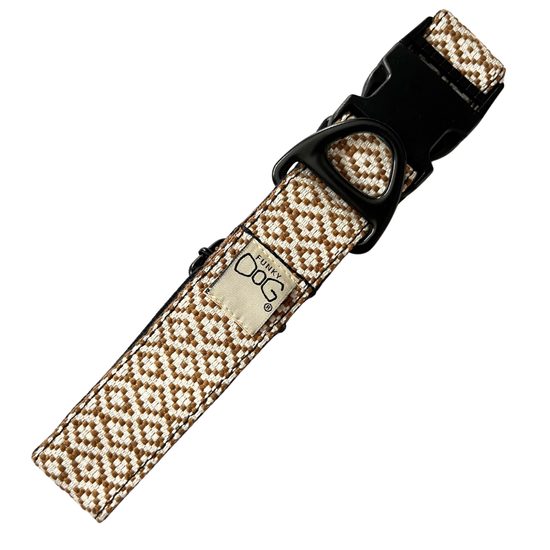 FUNKY DOG Široký psí obojek 4 cm – ekologický, pevný a stylový