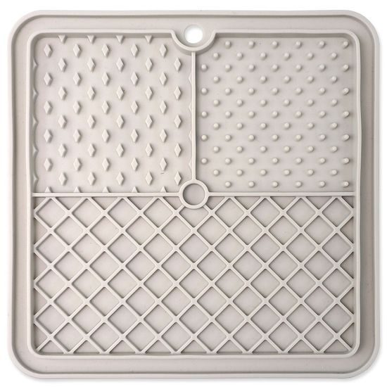 Epic Pet Podložka lízací Lick&Snack čtverec světle šedý 20x20cm
