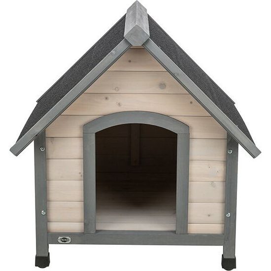 Trixie NATURA bouda pro psa se sedlovou střechou L: 96x105x112 cm šedá