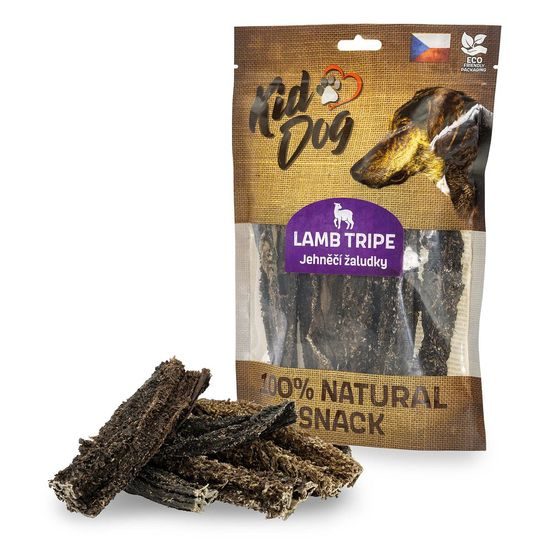 KidDog 100% Natural Snack jehněčí žaludek 12 cm / 100 g